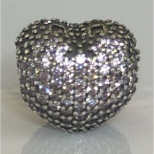 Pandora heart charm swarovski crystals